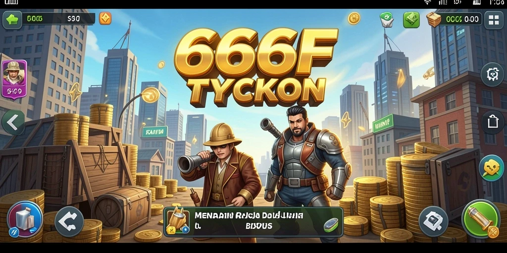 Screenshot menunjukkan aksi intens dalam membangun kerajaan bisnis Tycoon.