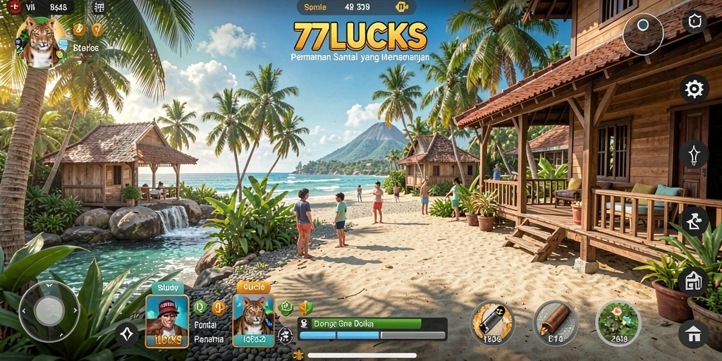 Tampilan menarik dalam gameplay Casual 77LUCKS.
