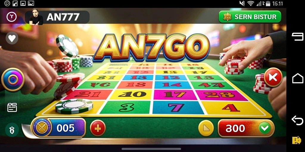 Screenshot gameplay AN777 yang menampilkan suasana permainan Bingo yang seru.