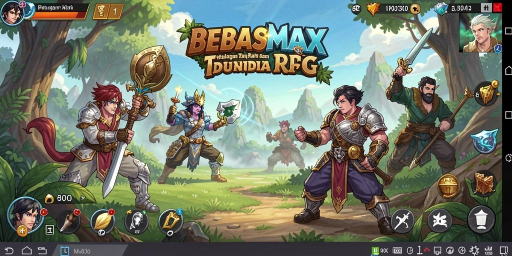 Tampilan gameplay RPG yang seru dan mendebarkan.