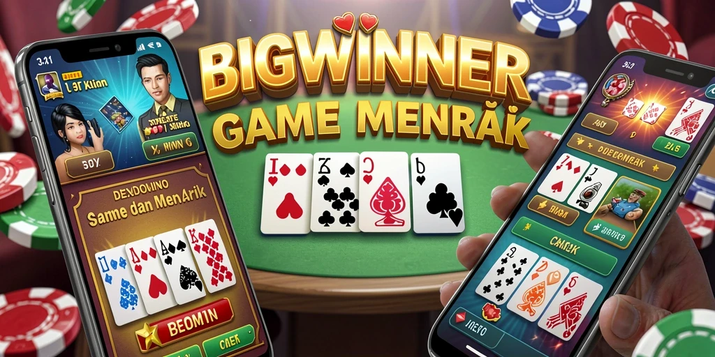 Tampilan seru dari gameplay Domino di BIGWINNER.