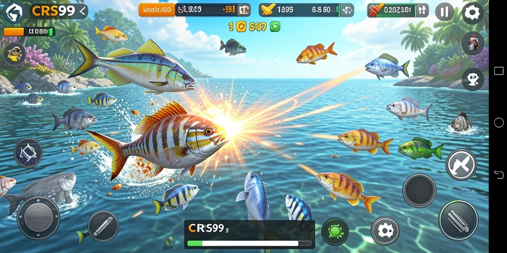Gameplay seru Tembak Ikan dalam CRS99 yang memikat.