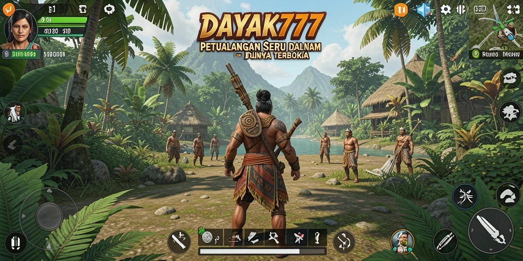 Tampilan gameplay <strong>DAYAK777</strong> di dunia terbuka yang menakjubkan.
