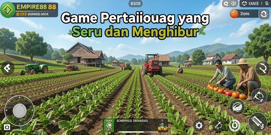 Tampilan gameplay EMPIRE88 dengan aktivitas bertani yang menarik.
