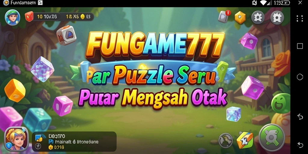 Tangkapan layar utama FUNGAME777 menunjukkan gameplay Puzzle yang menarik dan mendebarkan.
