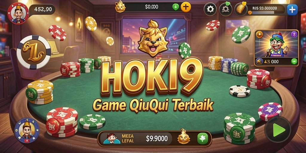 Tampilan screenshot gameplay QiuQiu HOKI9 yang menarik.
