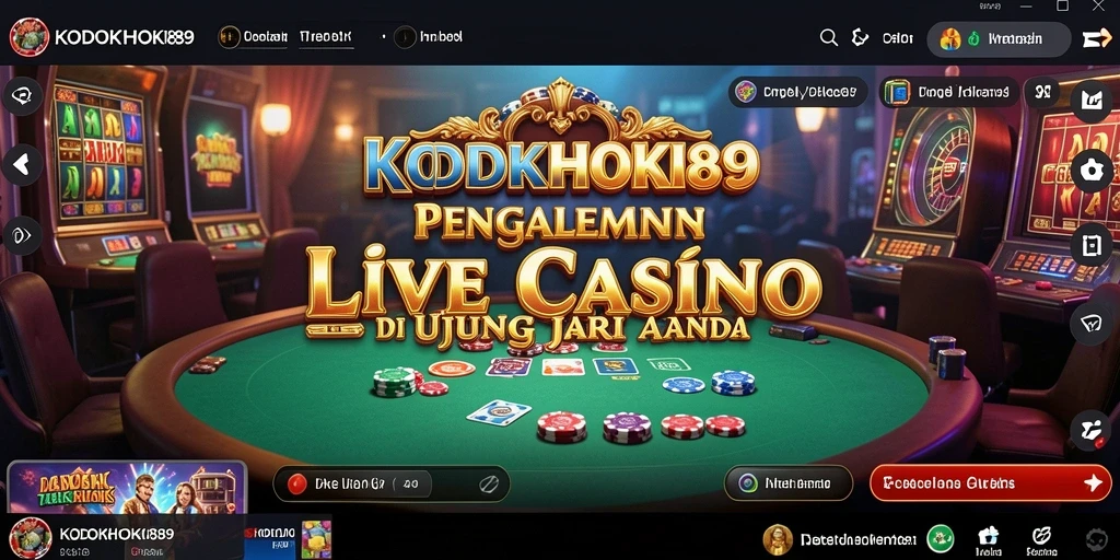 Tampilan menawan gameplay Live Casino di KODOKHOKI889.