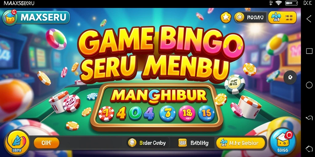 Tampilan gameplay seru Bingo MAXSERU dengan banyak pemain.