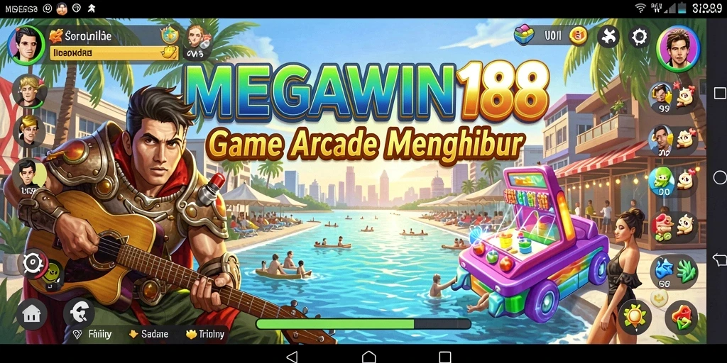Tampilan gameplay seru dan menegangkan dari game Arcade MEGAWIN188.