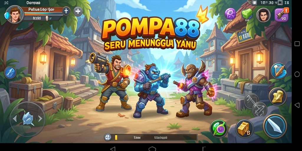 Tampilan gameplay POMPA88 yang mendebarkan dalam petualangan seru.