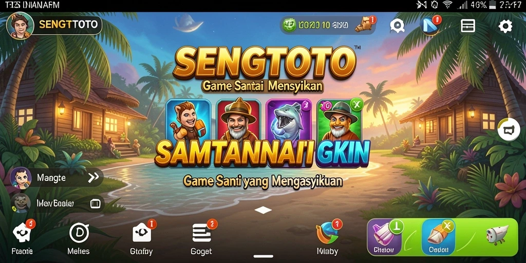Tampilan gameplay SENGTOTO yang cerah dan menghibur.