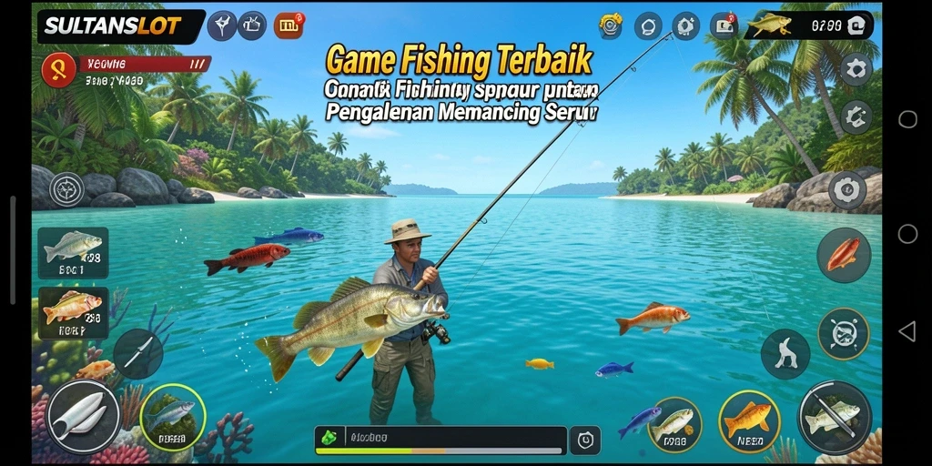 Tangkapan ikan yang spektakuler dalam gameplay SULTANSLOT.