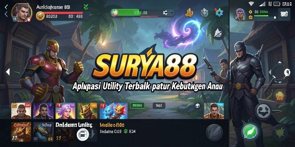 Tampilan antarmuka aplikasi SURYA88 yang intuitif dan user-friendly.